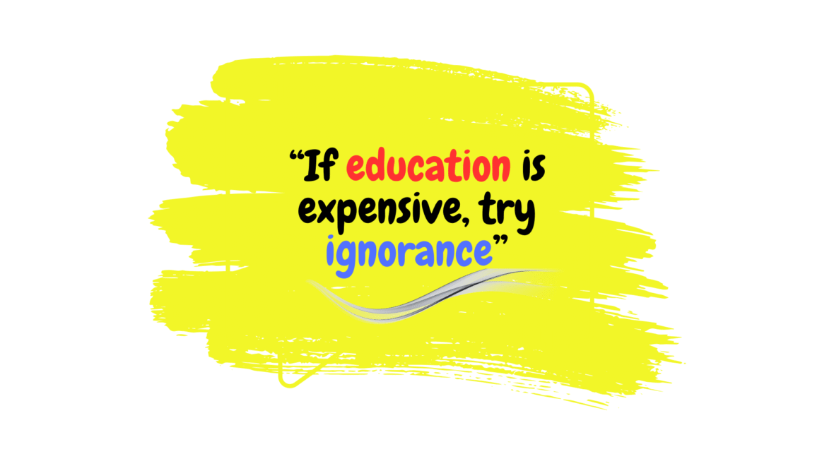 Ignorance Vs Education